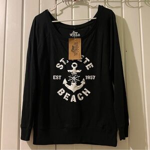 ST. PETE beach long sleeve tee-large new